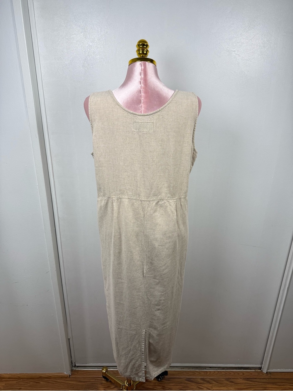 BICÉ by Sag Harbor Linen Blend Embroidered Midi Dress 1X - Picture 11 of 12